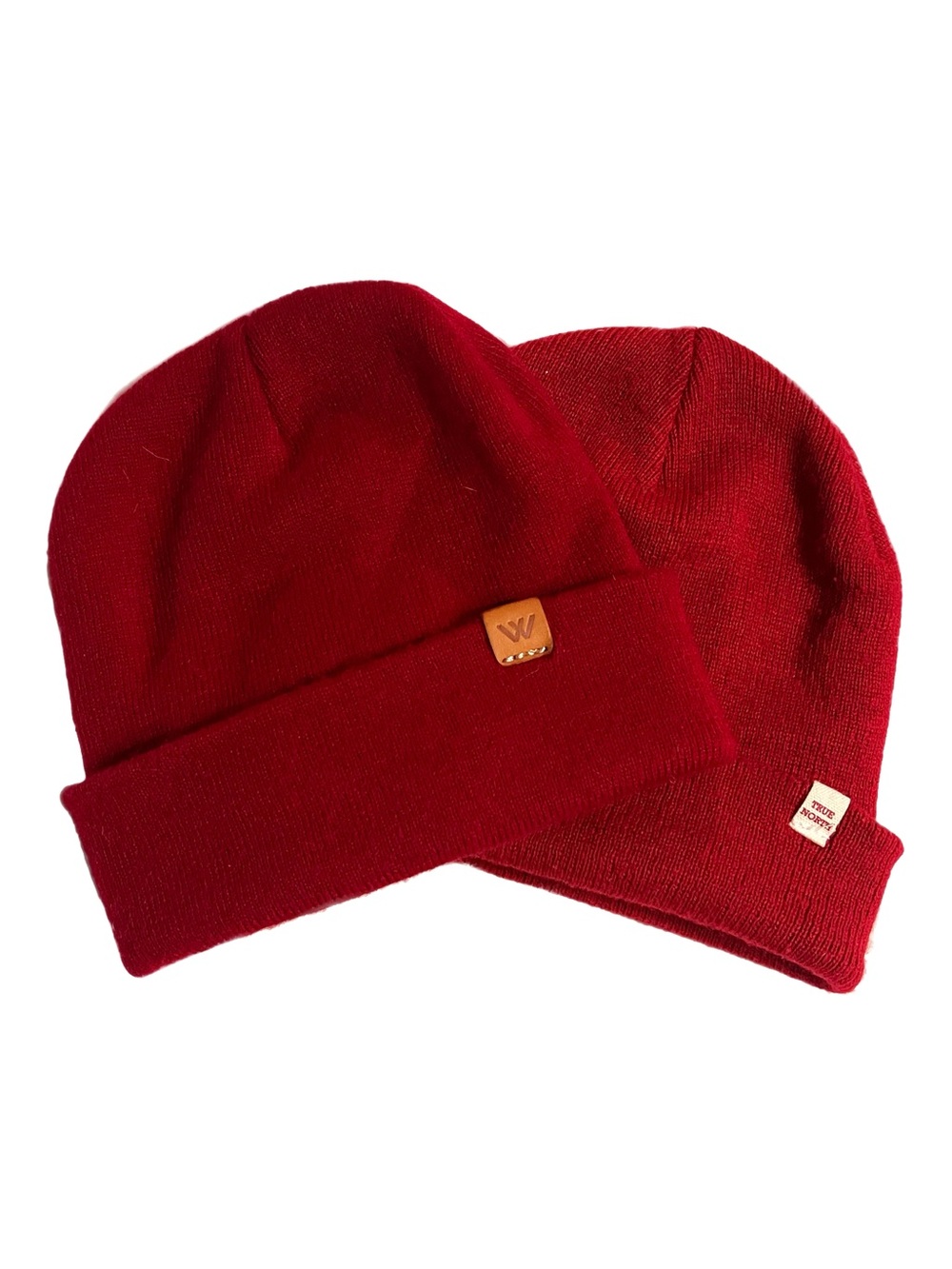 Set of Two Red Beanies